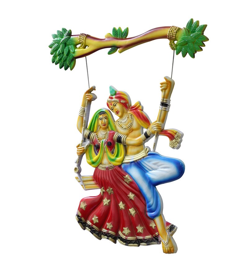 Buy RadhaKrishna Plastic 12 x 1 x 16 Inch Wall Hanging by