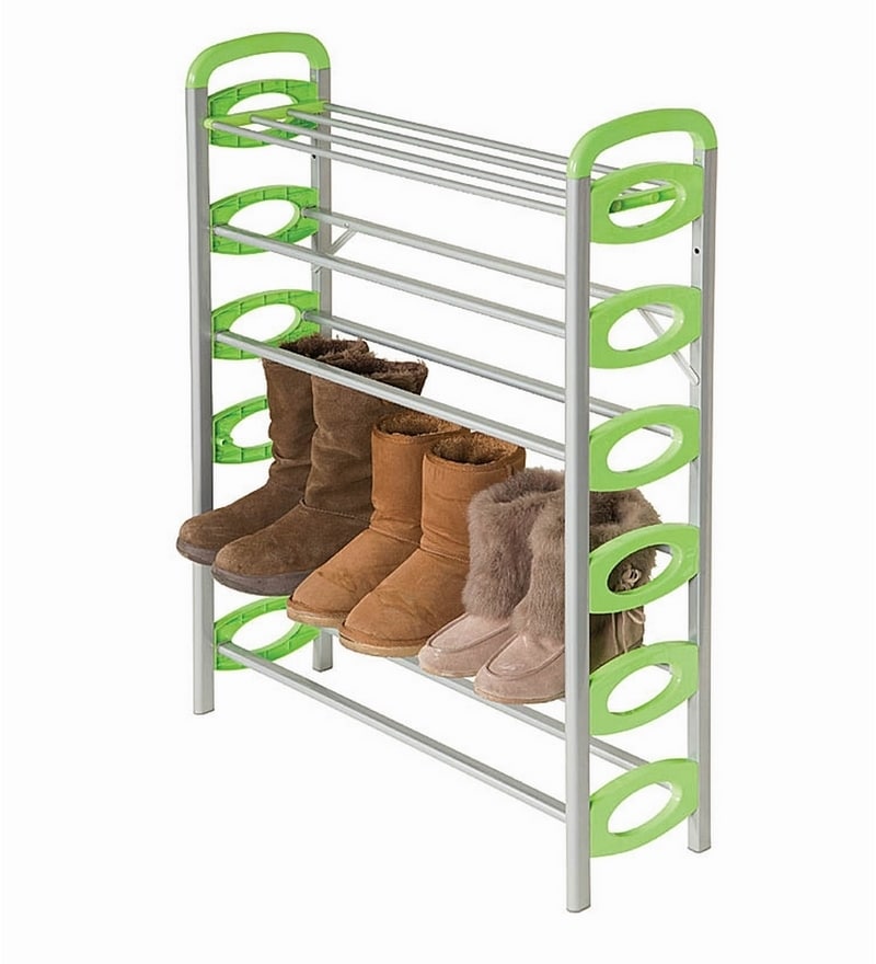 Buy Kawachi Portable Aluminium 6 Shelves Folding Shoe Rack Online