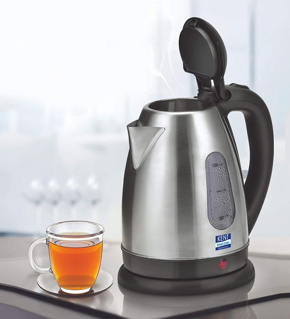 Buy KENT Electric Kettle 1500 Watt 1.8 Litre (Black/Silver) Online