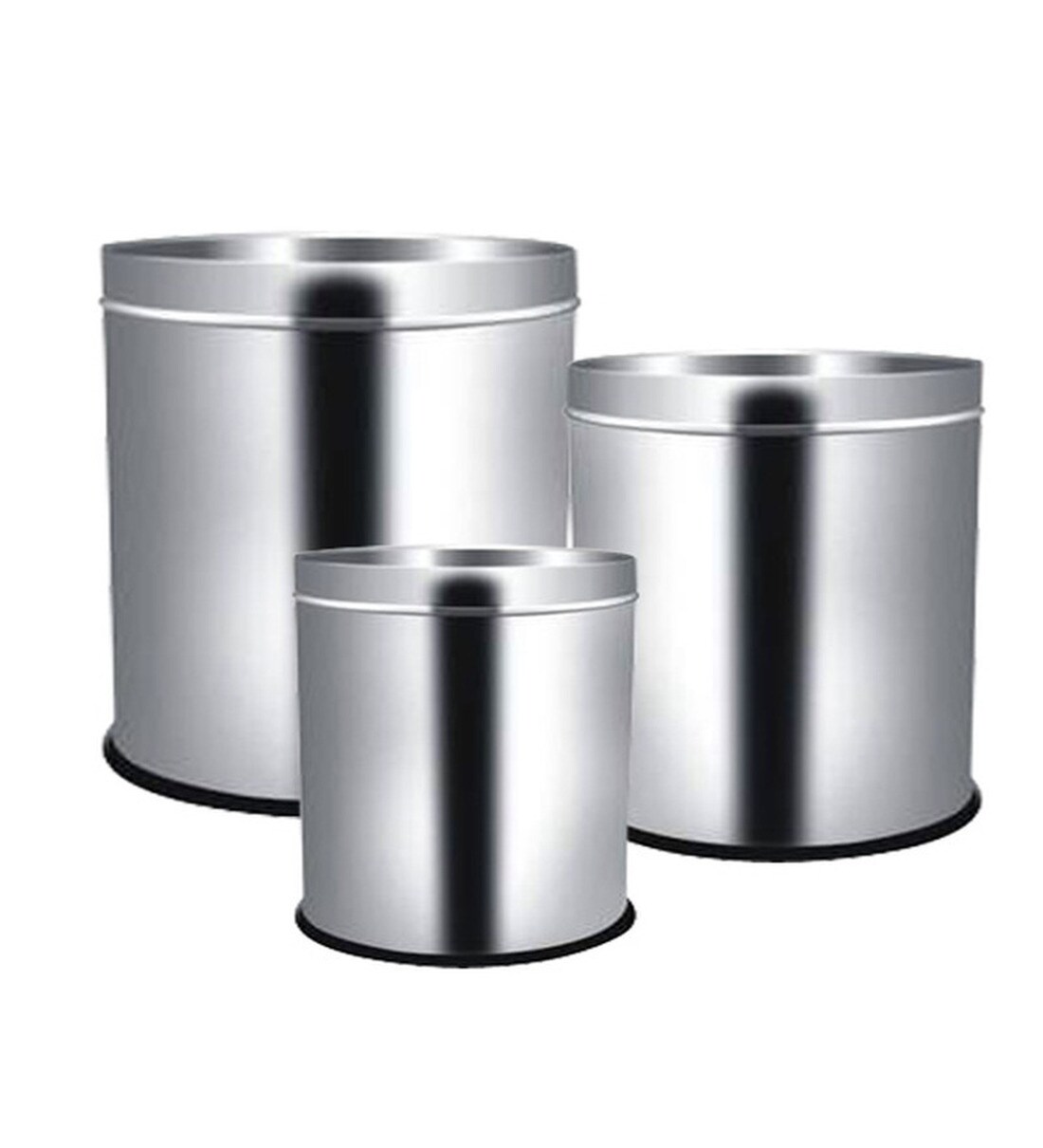 Buy Dustbin - Set of 3 at 40% OFF by King International | Pepperfry