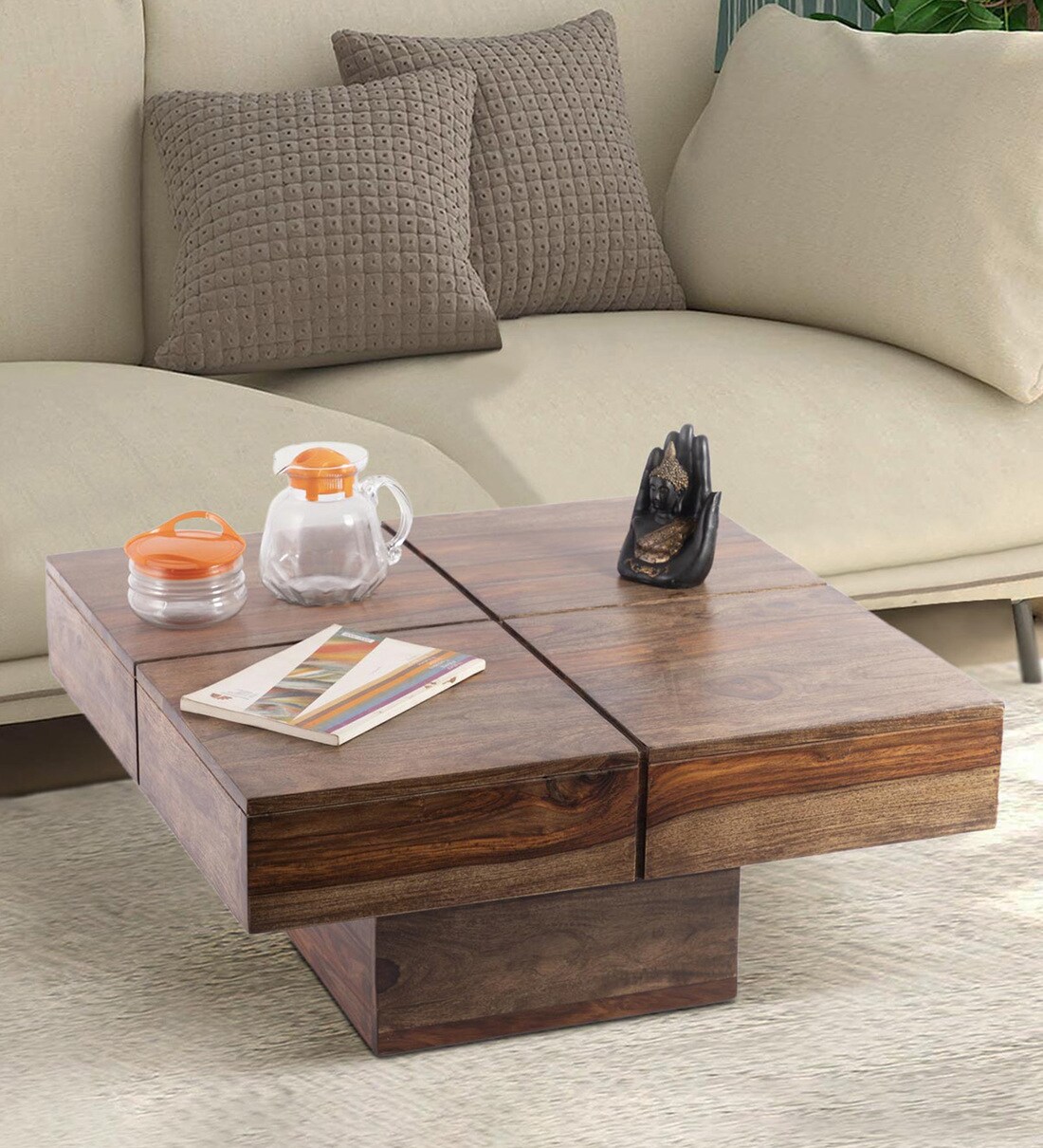 Buy Rubi Coffee Table in Natural Finish Online Modern Coffee Tables Coffee Tables
