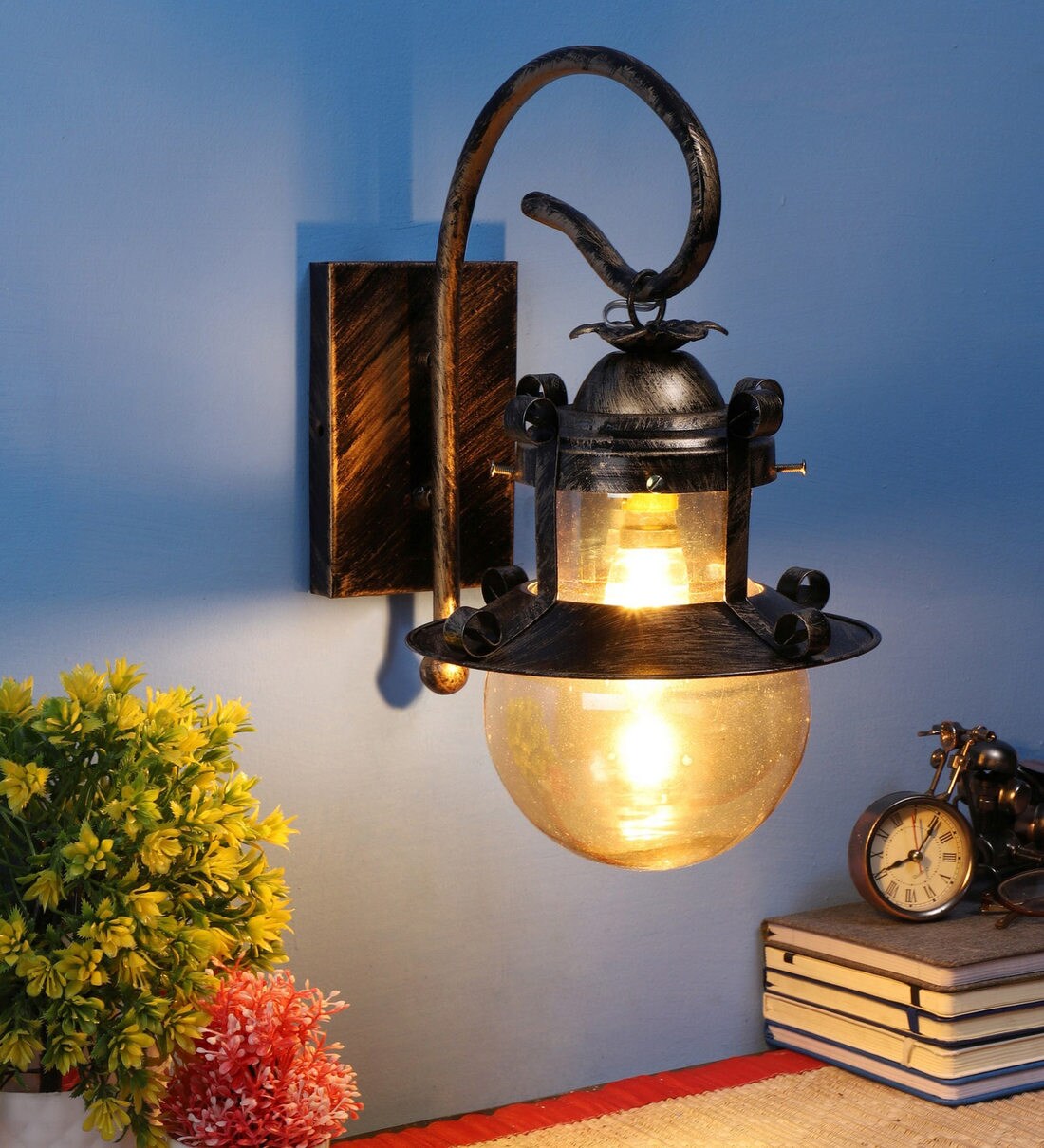Buy Derby Gold Metal Novelty Wall Light by Eliante by Jainsons Lights