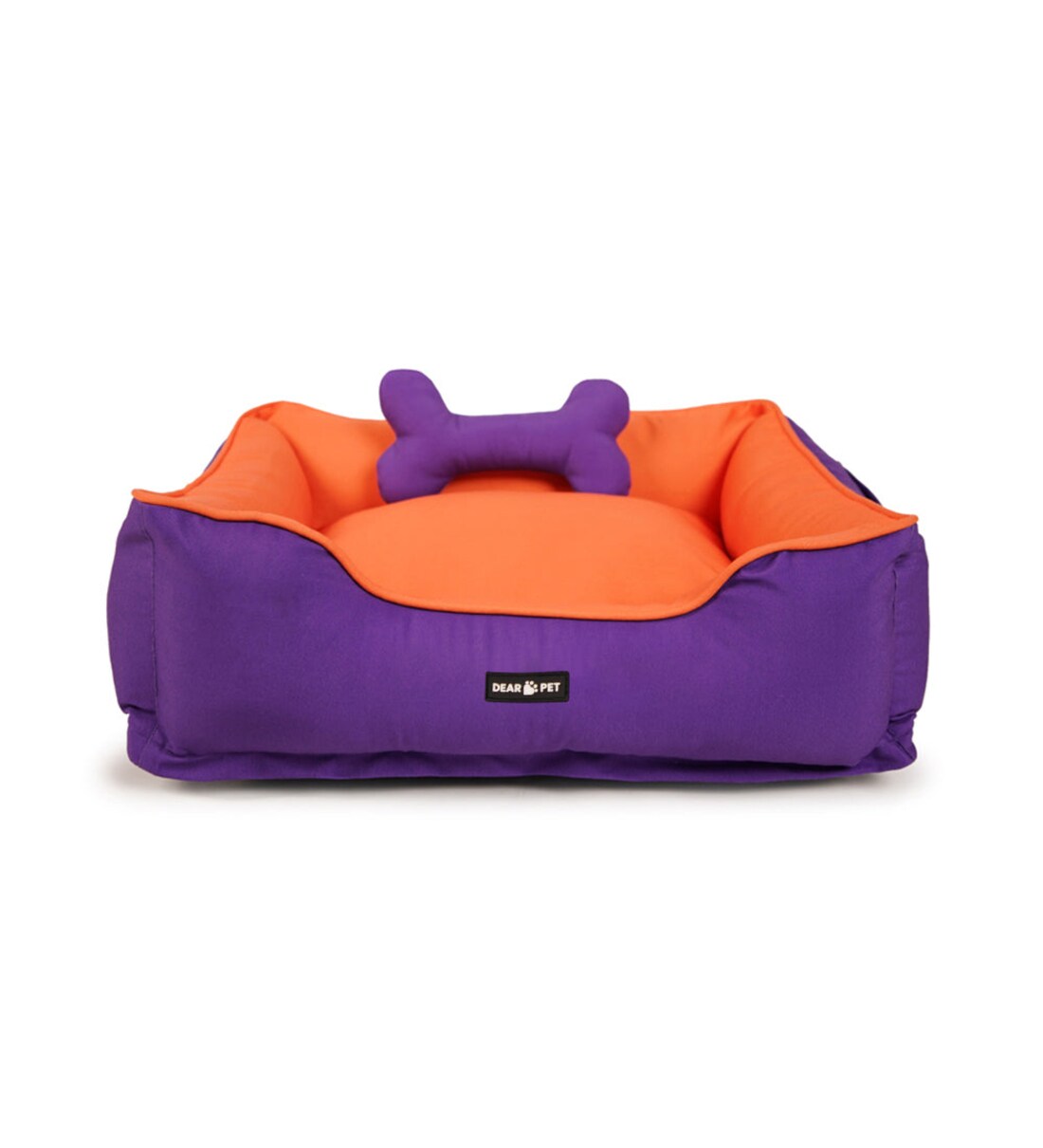 Buy Lounger Large Purple & Orange Fabric Pet Bed at 100 OFF by DEAR