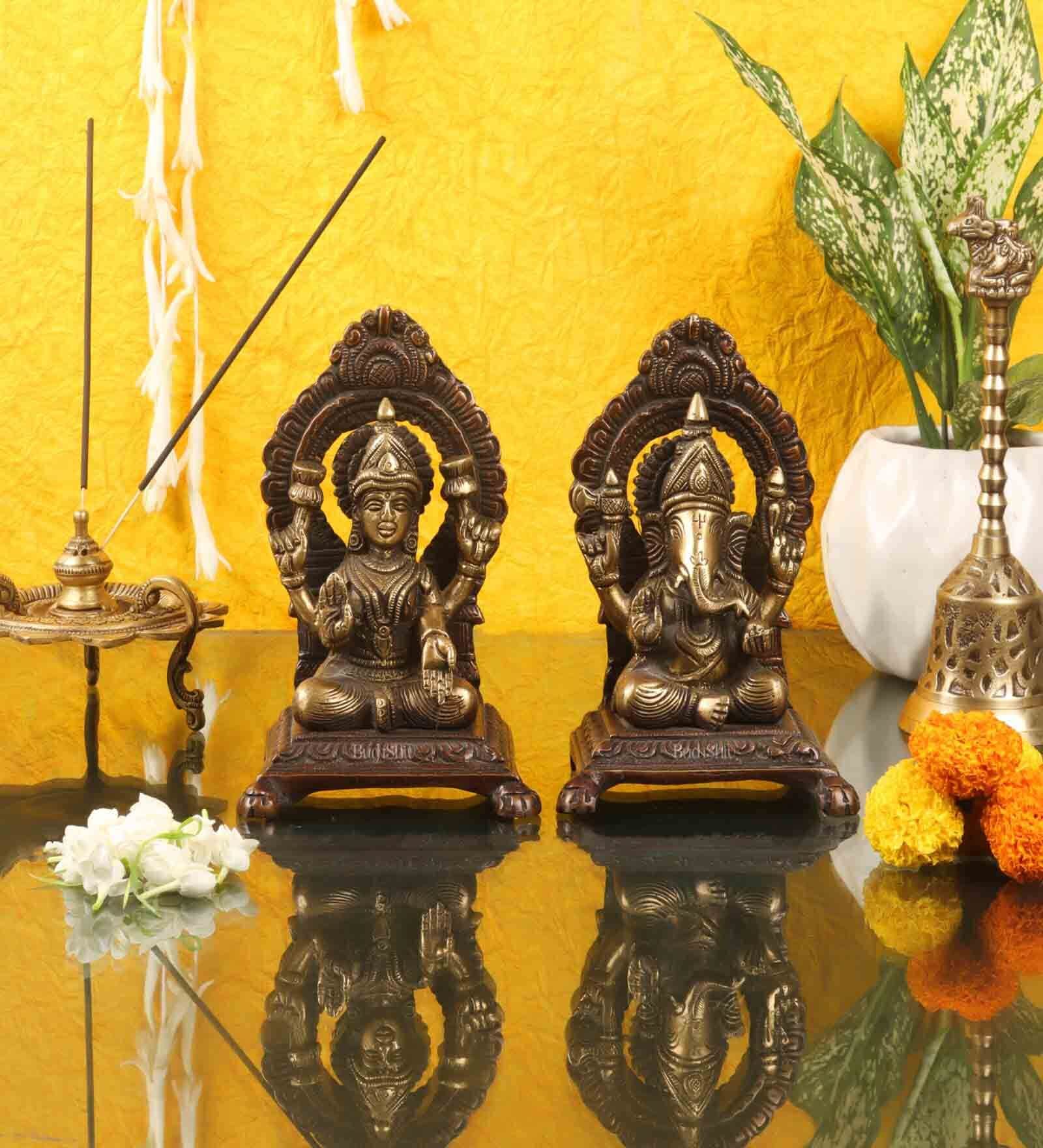 Buy Lakshmi Ganesha Brass Religious Idol at 25 OFF by BudhShiv Pepperfry