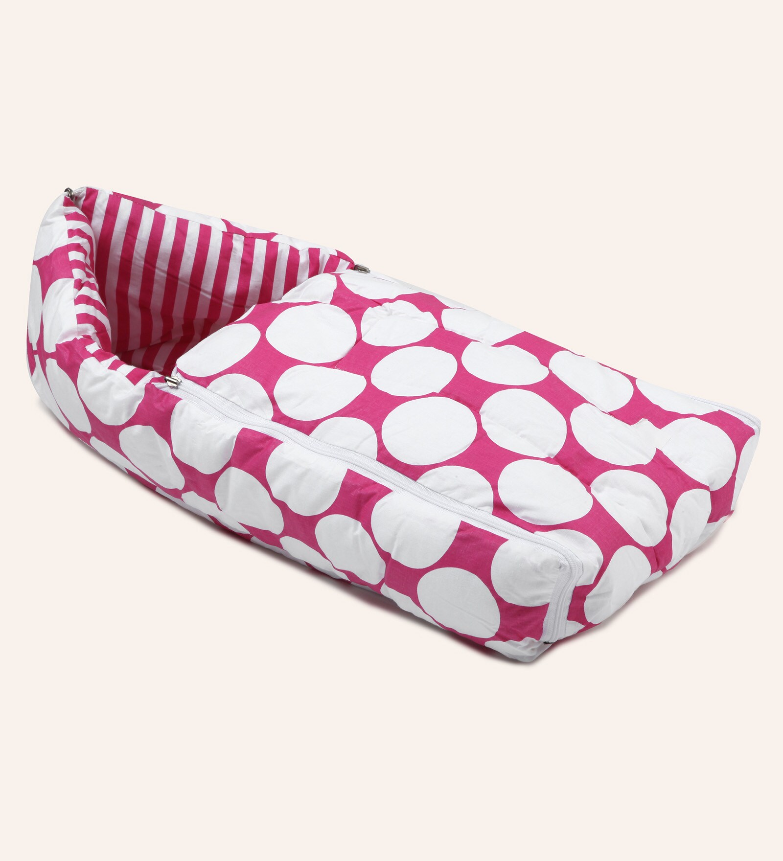 Buy Large Dots Reversible Baby Sleeping Bag in Pink by Bacati Online