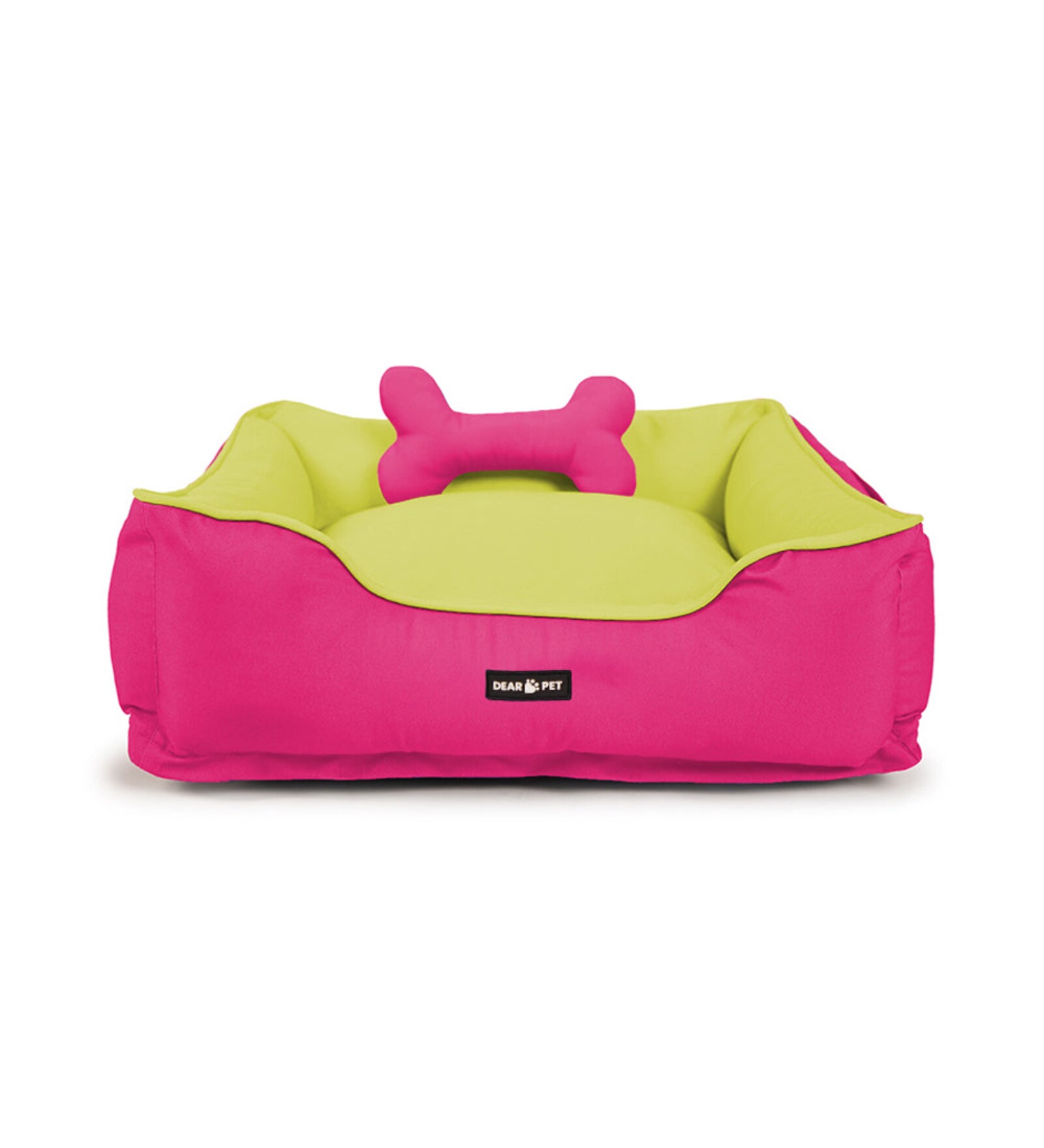 Buy Lounger Large Pink & Lime Green Fabric Pet Bed at 100 OFF by DEAR