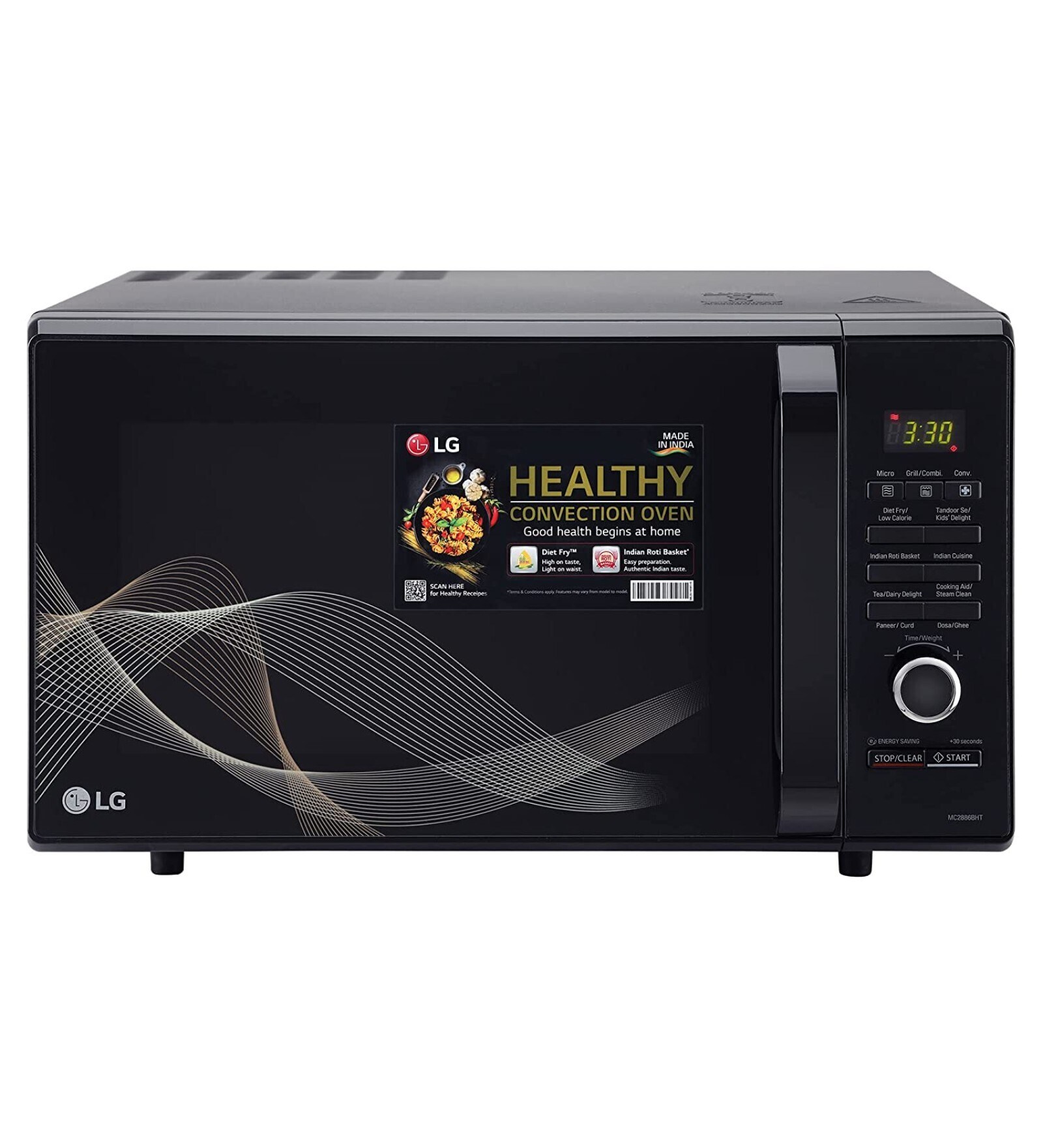 Buy LG 28 L Convection Microwave Oven MC2886BHT, BLACK Online