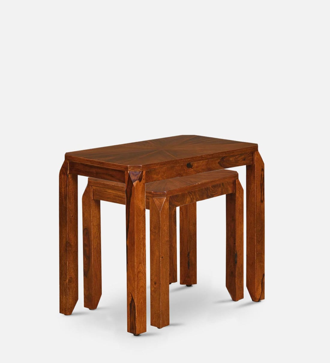 Buy Lima Nesting Table (Set Of 2) in Light Antoque Colour Online Nest