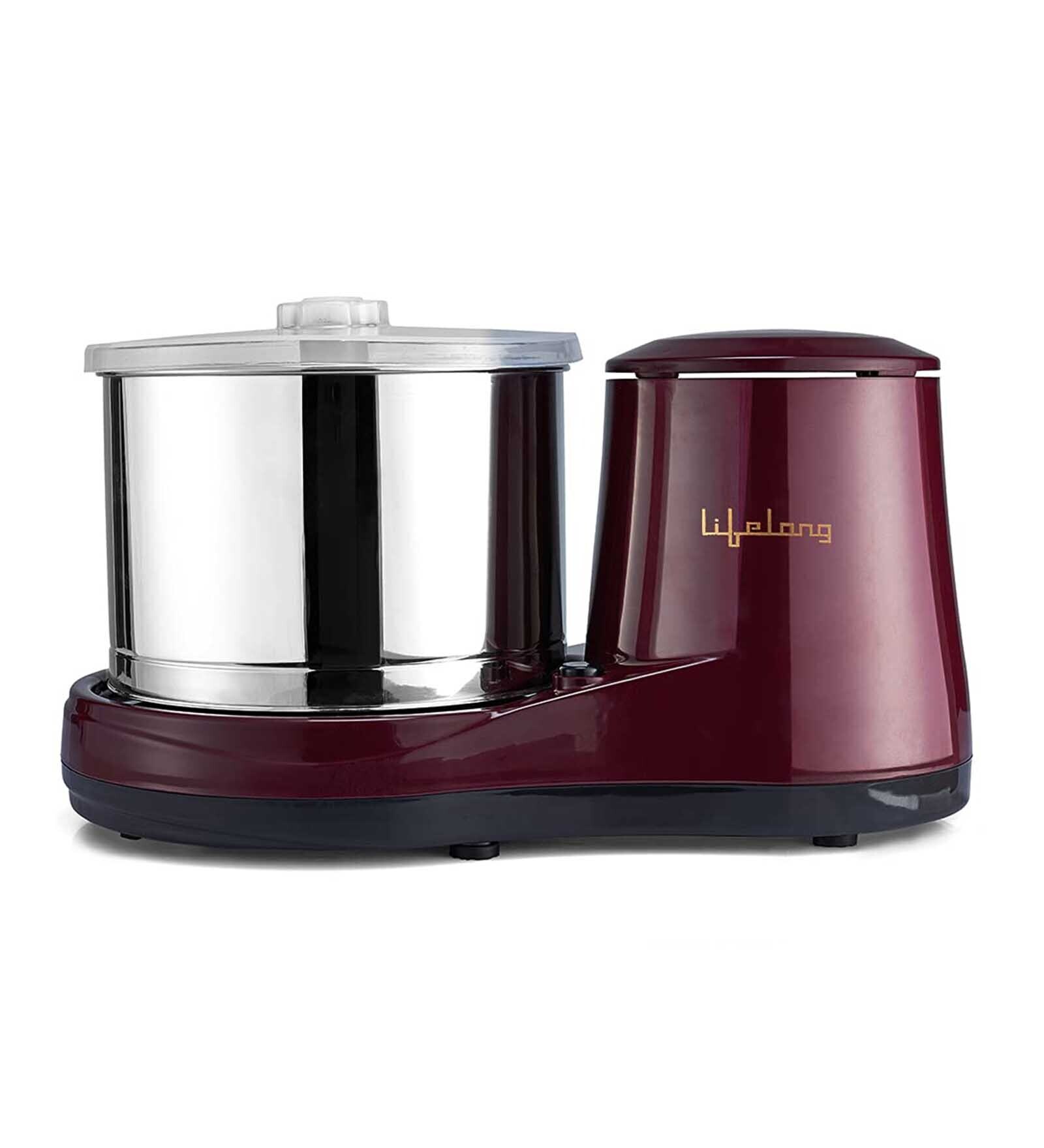 Buy Lifelong Classic Table Top Wet Grinder 2 Litres 150W with Coconut Scrapper and Atta Kneading