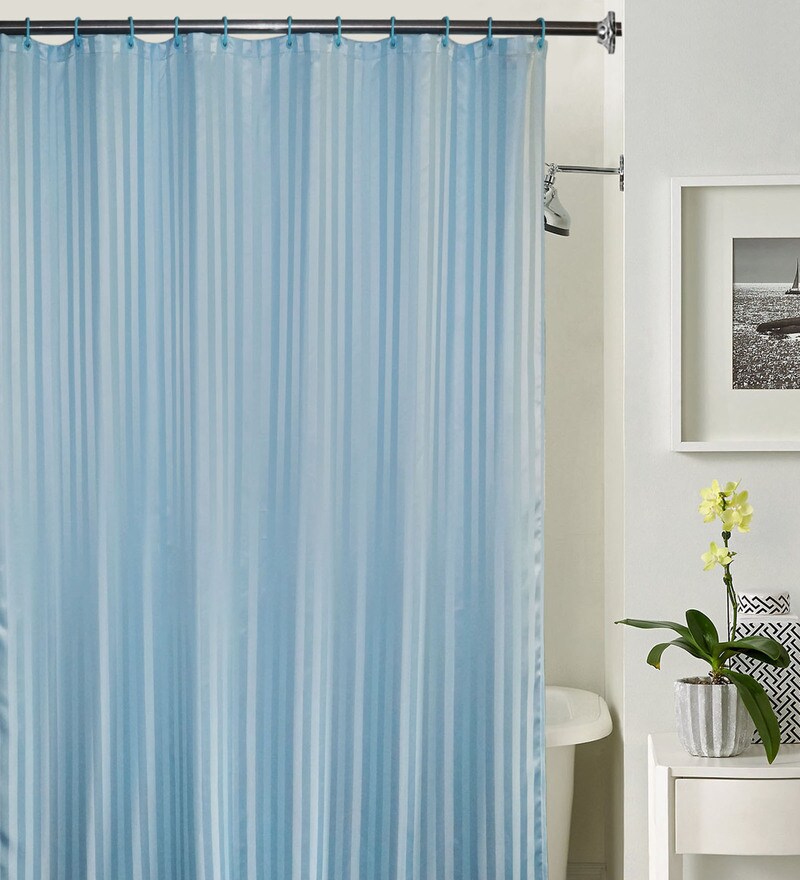 Buy Skipper Blue Pvc 70 X 78 Shower Curtain Online Shower