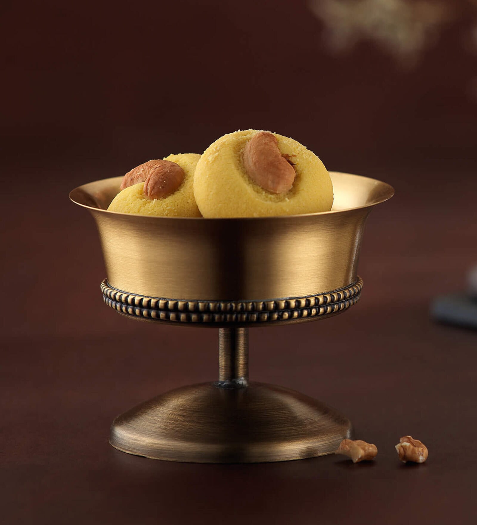 Buy Masai 100ml Brass Dessert Serving Bowl by Ellementry Online
