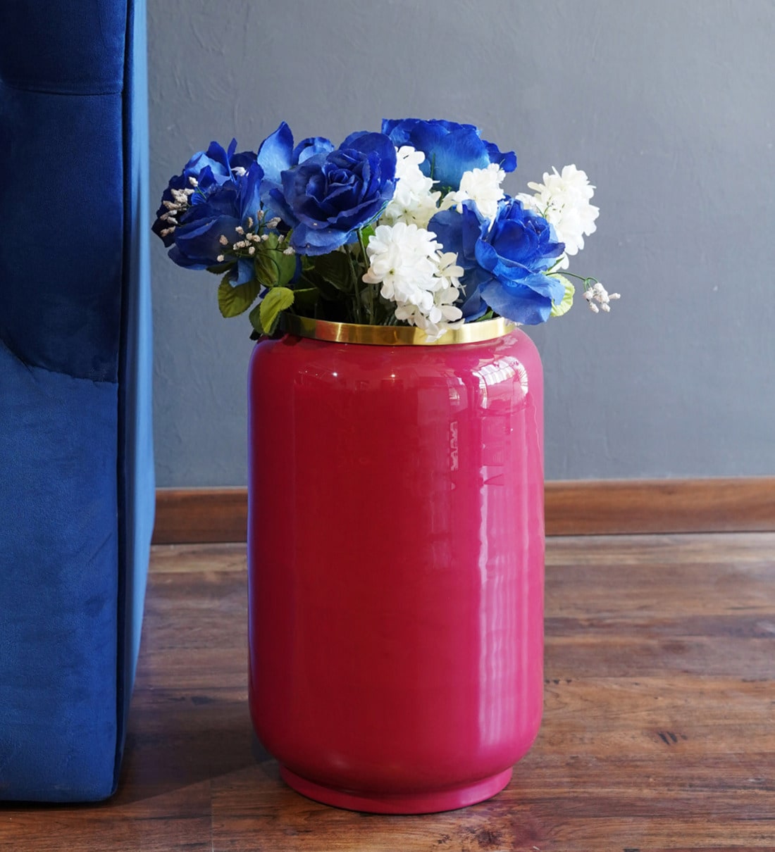 Buy Meenakari Pink Colour Metal Table Vase by Folkstorys at 39 OFF by