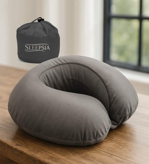 Memory Foam Travel Neck Pillow deal from pepperfry