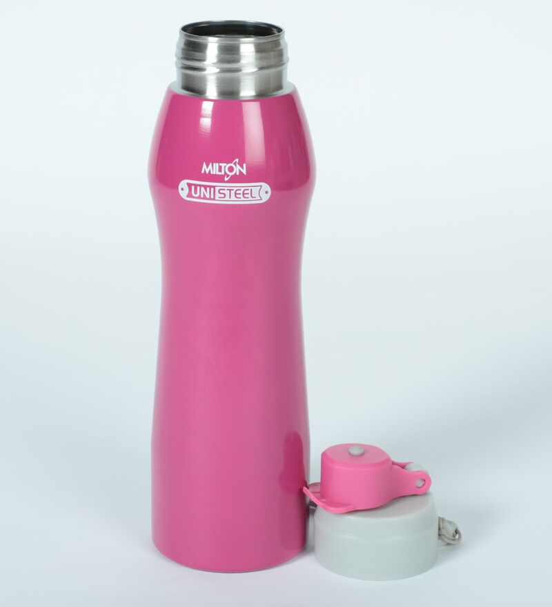 Buy Milton Active Unisteel Water Bottle, Pink, 750 ML Online Metal