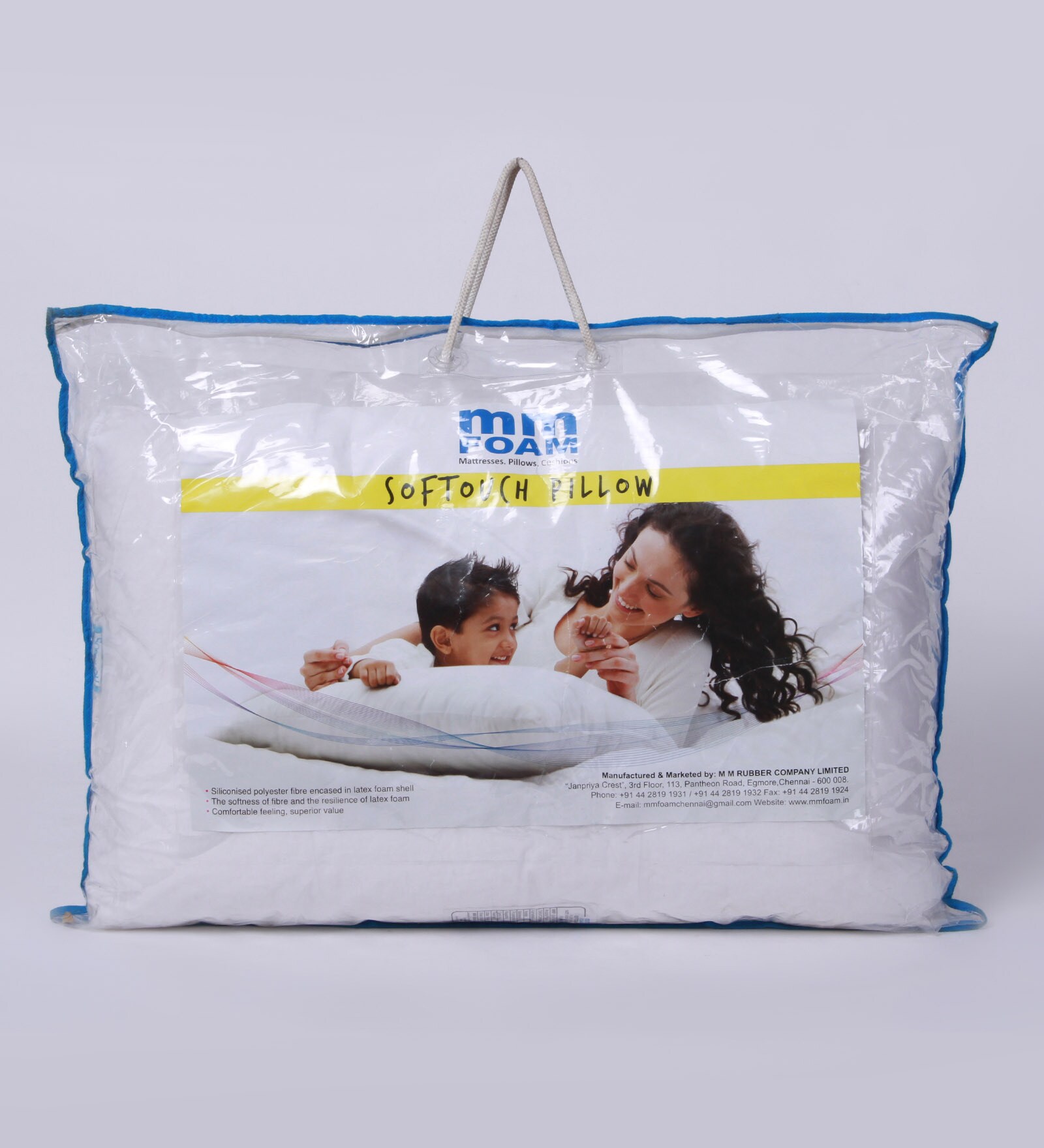 Buy White Natural Latex Rubber PF600A Pillow Insert by MM Foam Online