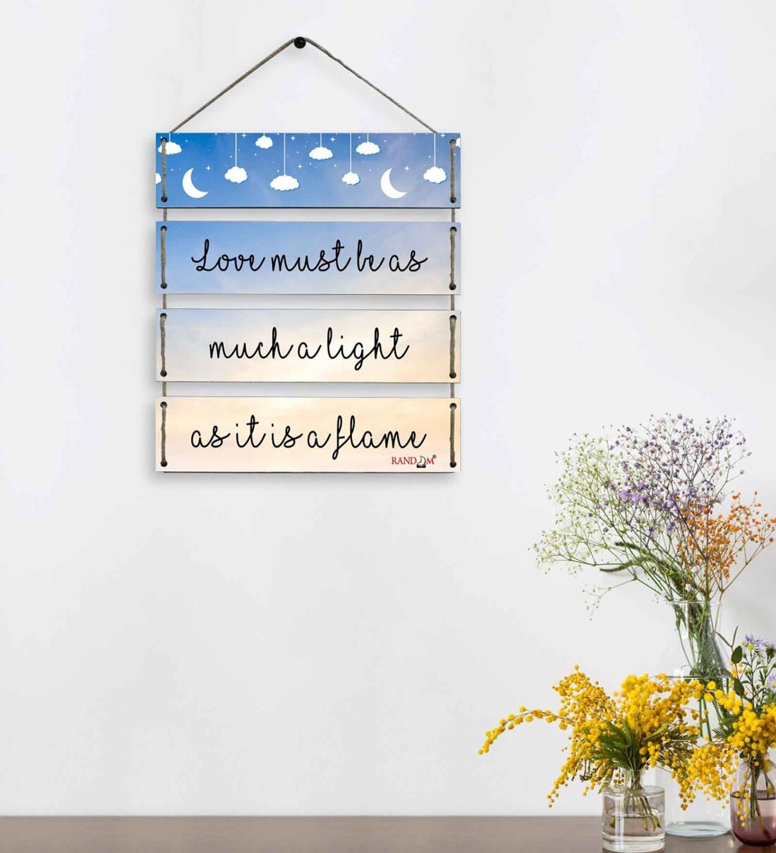 Buy Motivational Quotes Multicolour MDF Wall Hanging by Random at 41