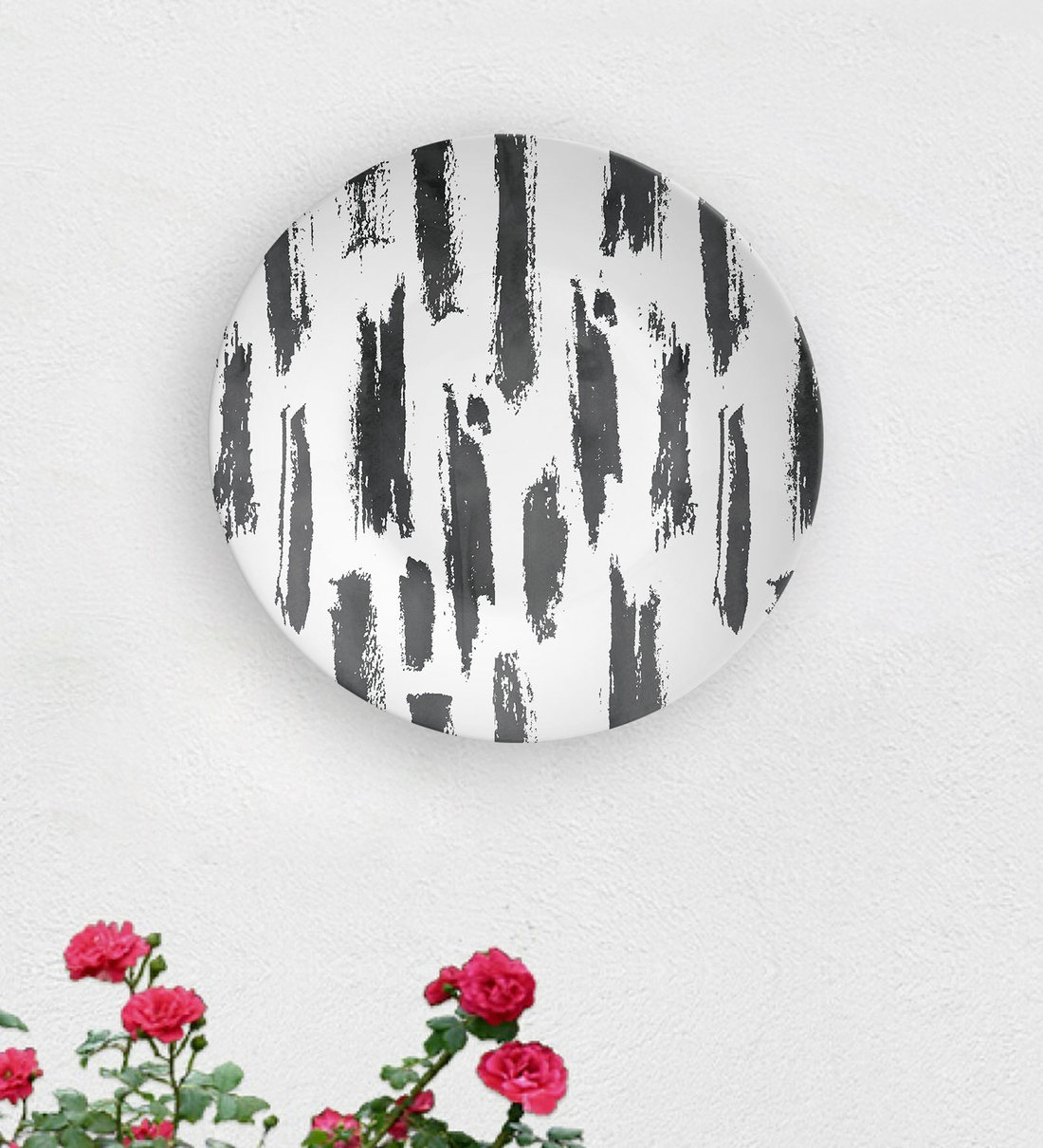 Buy Multicolour Black Line Scribble Decorative Wall Plate Online Wall Plates and Tiles Wall