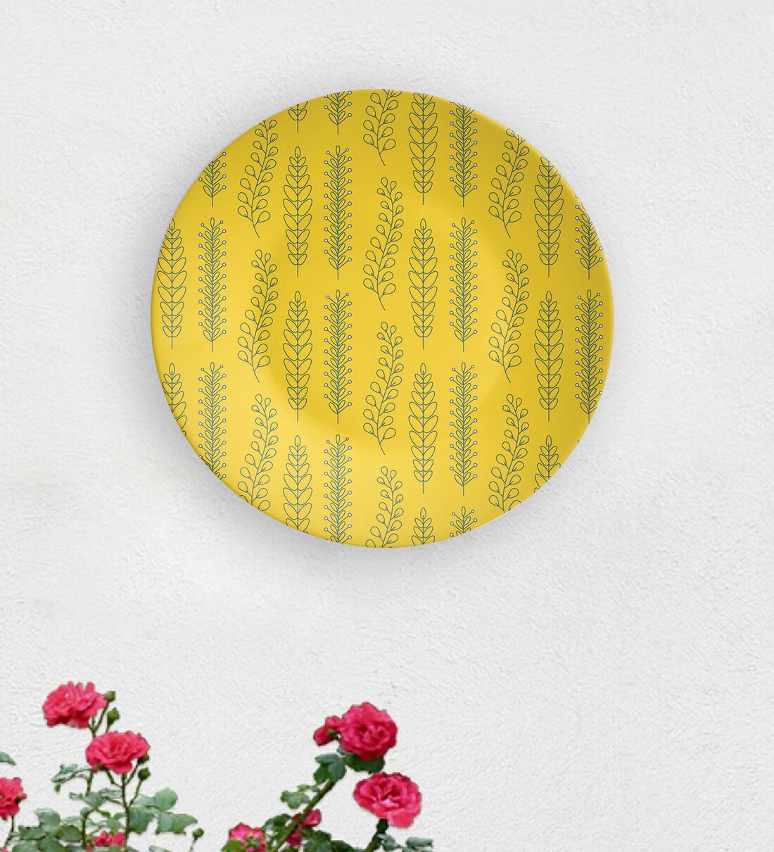 Buy Yellow Ceramic Jaune Fusion Decorative Wall Plate at 30 OFF by Quirk India Pepperfry
