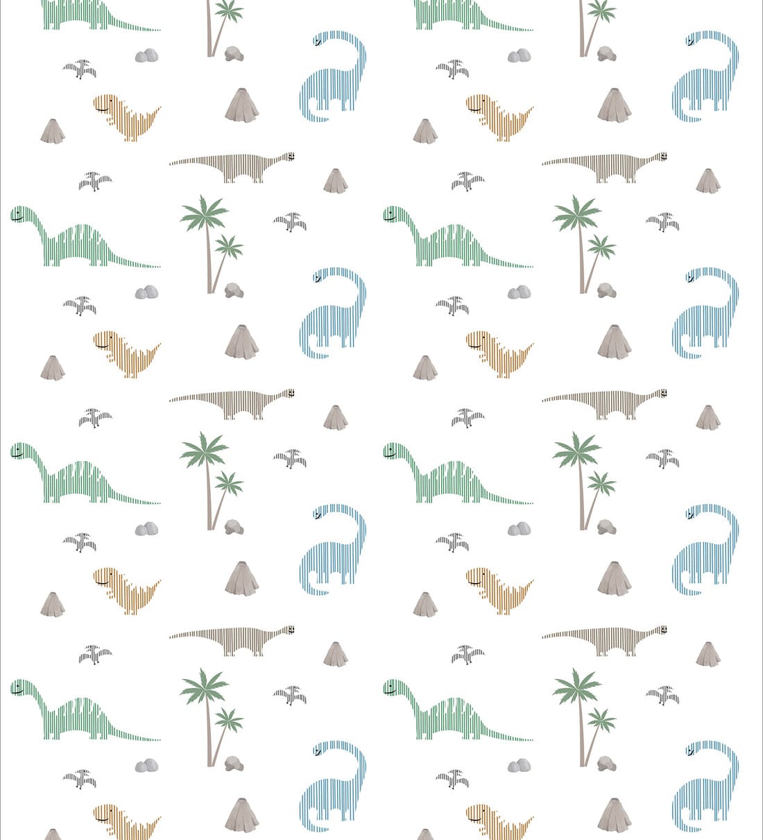 Seamless cute dinosaur pattern Colorful dino background for kids Childish  vector design for textile and packaging nursery wallpaper Stock Vector  Image  Art  Alamy