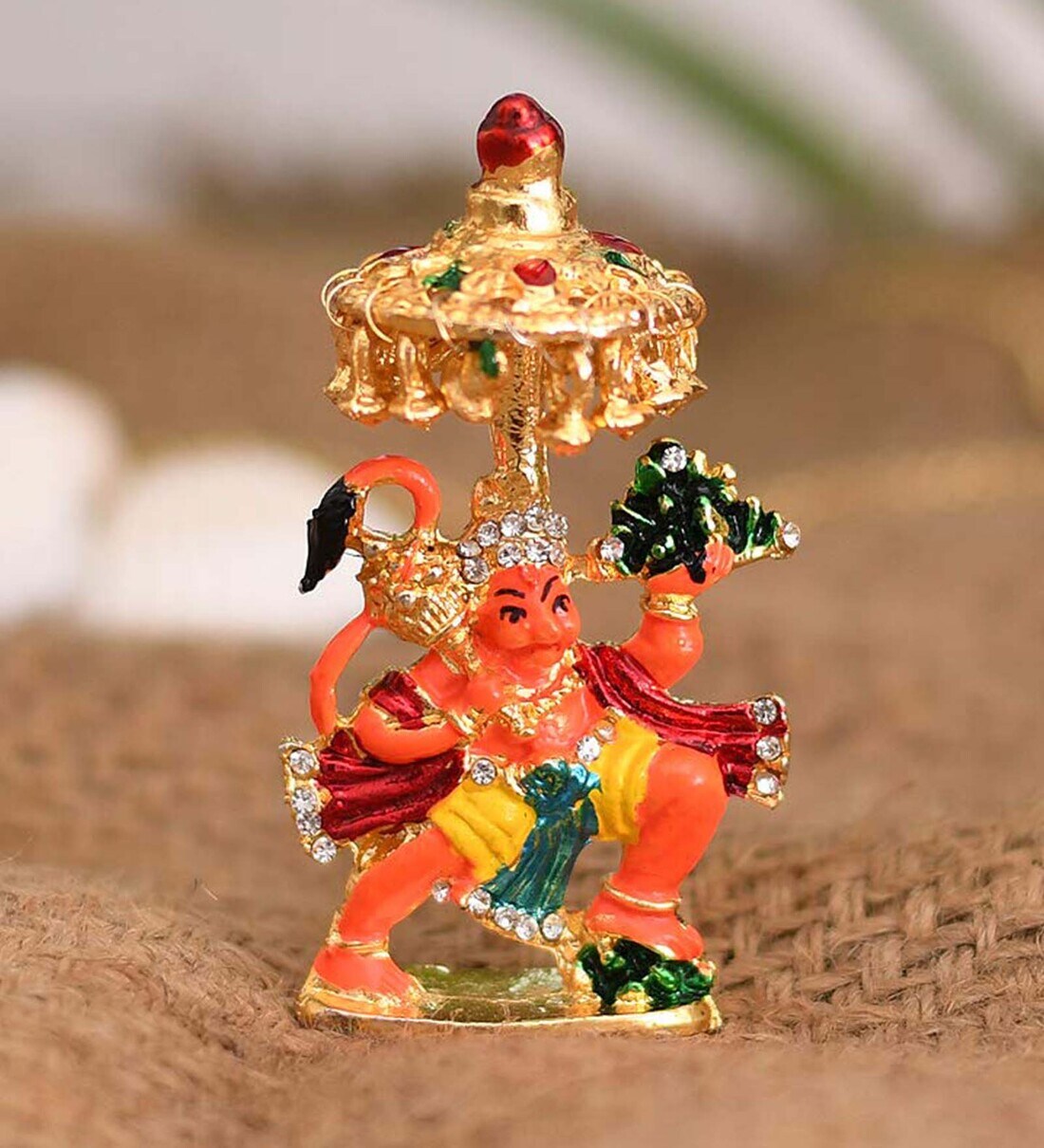 Buy Multicolour Metal 2.9 Inches Lord Hanuman Idol By Craftvatika At 63 ...