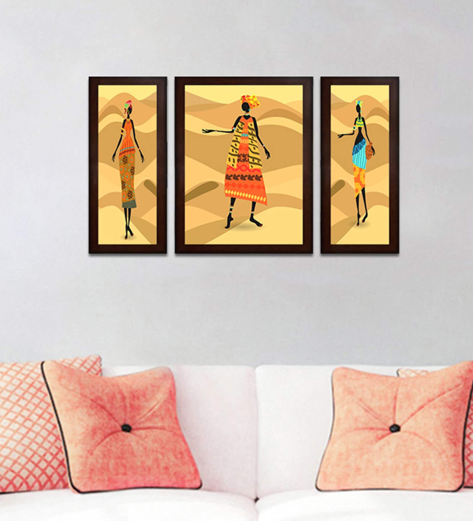 Buy Russian Knowledge Multicolour MDF Framed People and Places Art ...