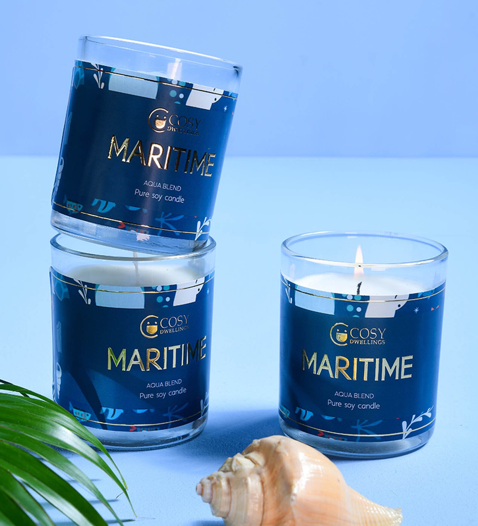 Buy Multicolour Scented Decor Glass Jar Candles By Cosy Dwellings at 18