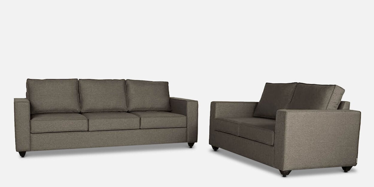 Buy Napper Fabric Sofa Set In Omega Grey Colour With (3+2) Combination ...