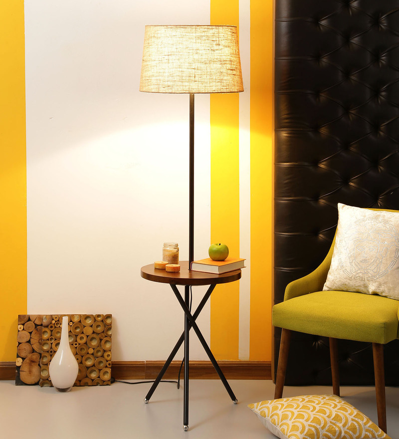 Buy Black Fabric Pixar Floor Lamp By Bandra Flea Market Online