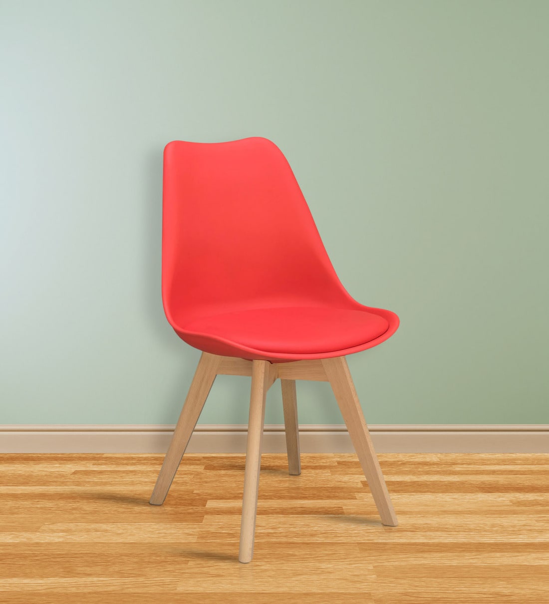 Buy Nordic Cafe Chair in Red Colour at 5 OFF by Alex Daisy Pepperfry