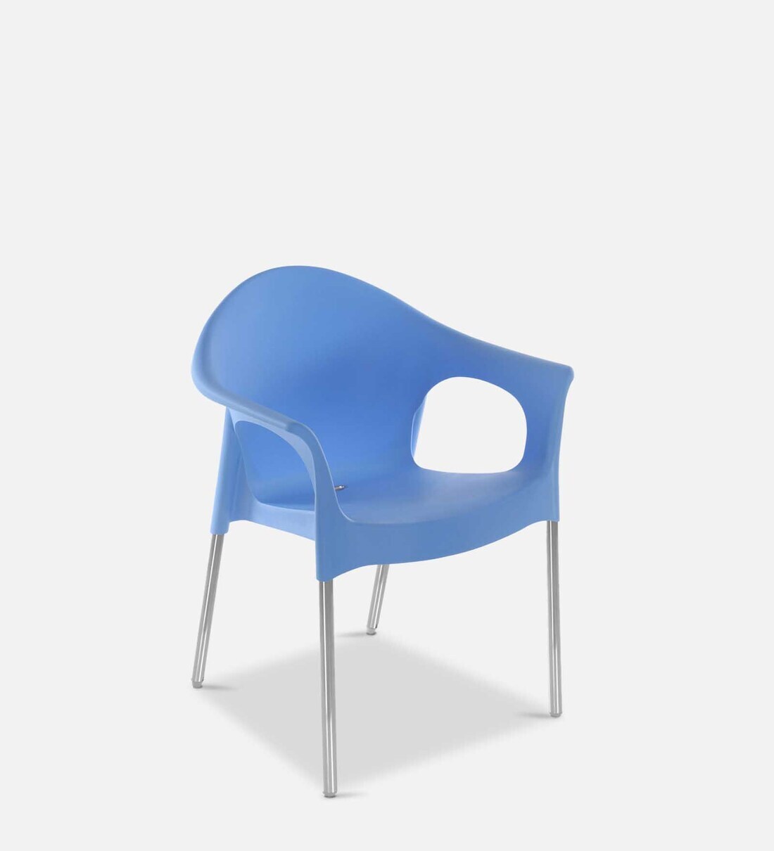 Buy Novella NS09SS Arm Plastic Chair with Arms in Blue Finish at 10