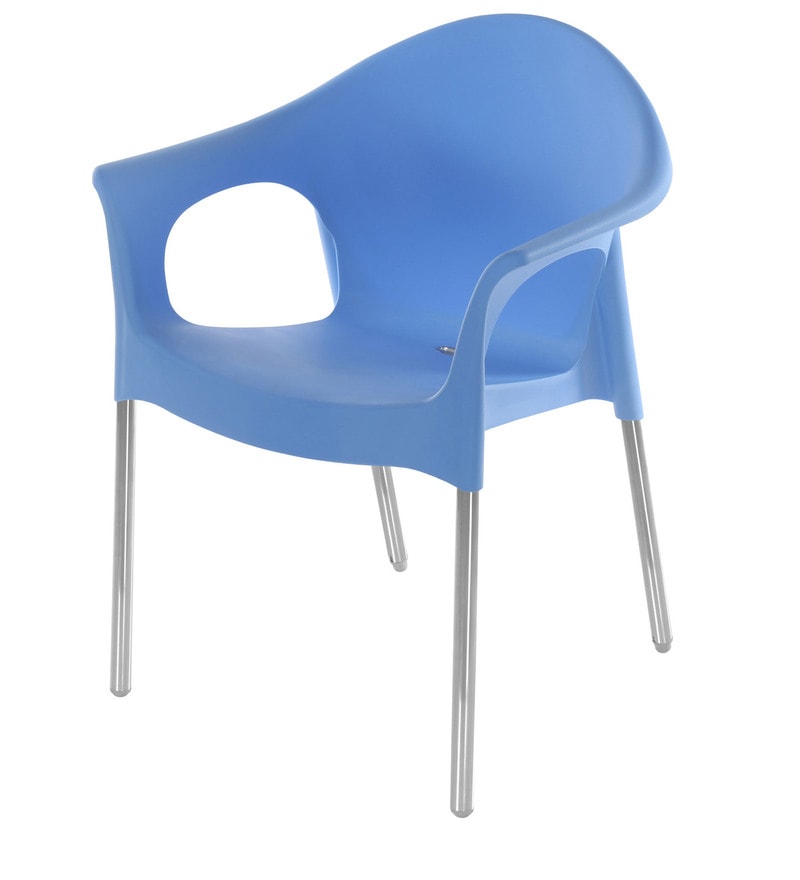 Buy Novella Series 09 Plastic Chair In Blue Colour By Nilkamal