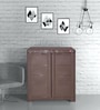 Cello Novelty Compact Storage Cabinet in Pearl Brown colour