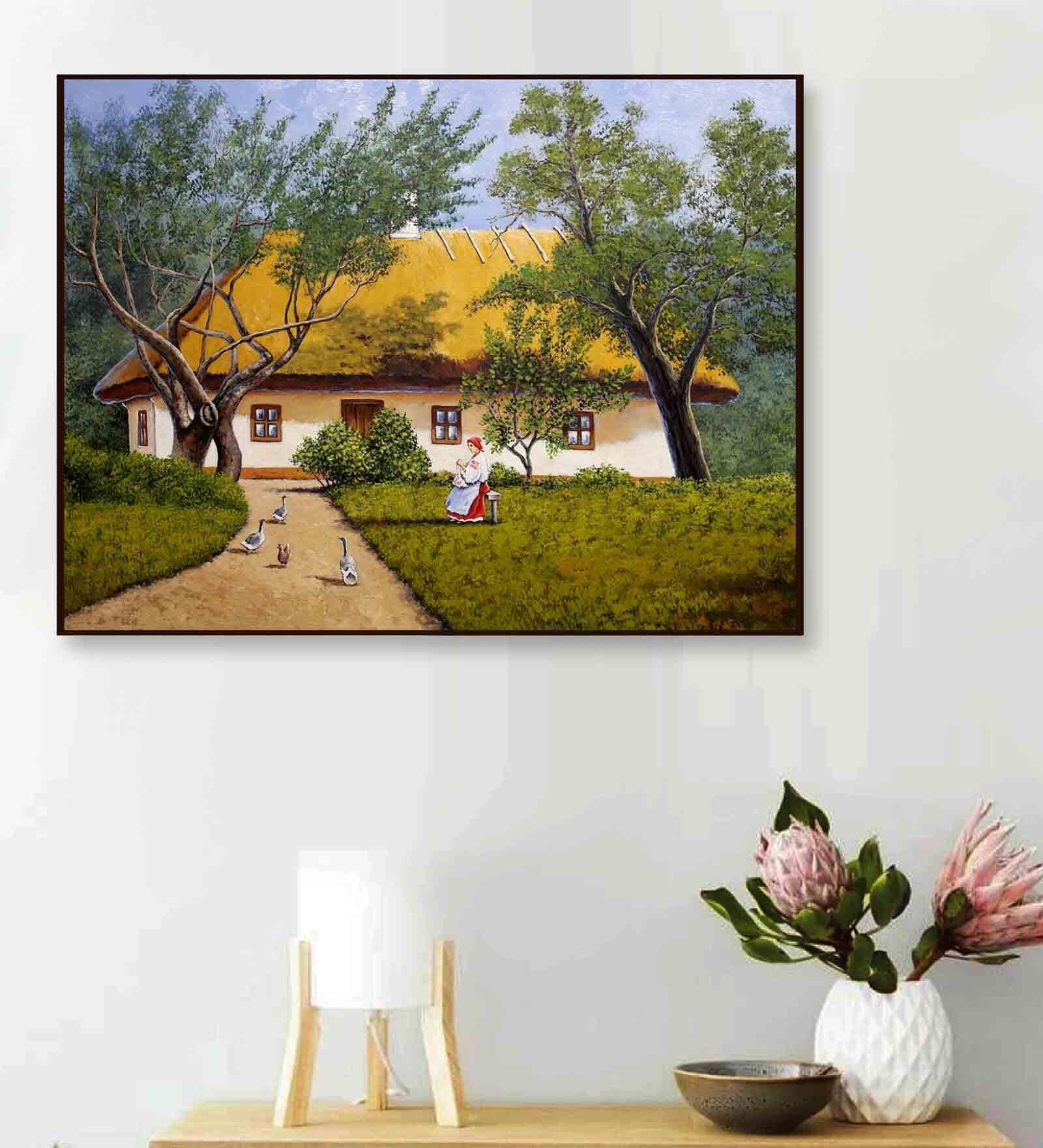 Buy Old Village House Art Prints By Shaakh Online - People and Places ...