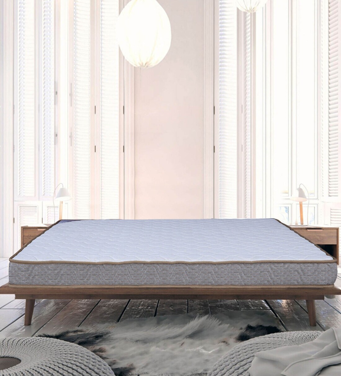 Buy Ortho Dual 6 inch Rebonded Foam King Size Mattress By HomeTown at