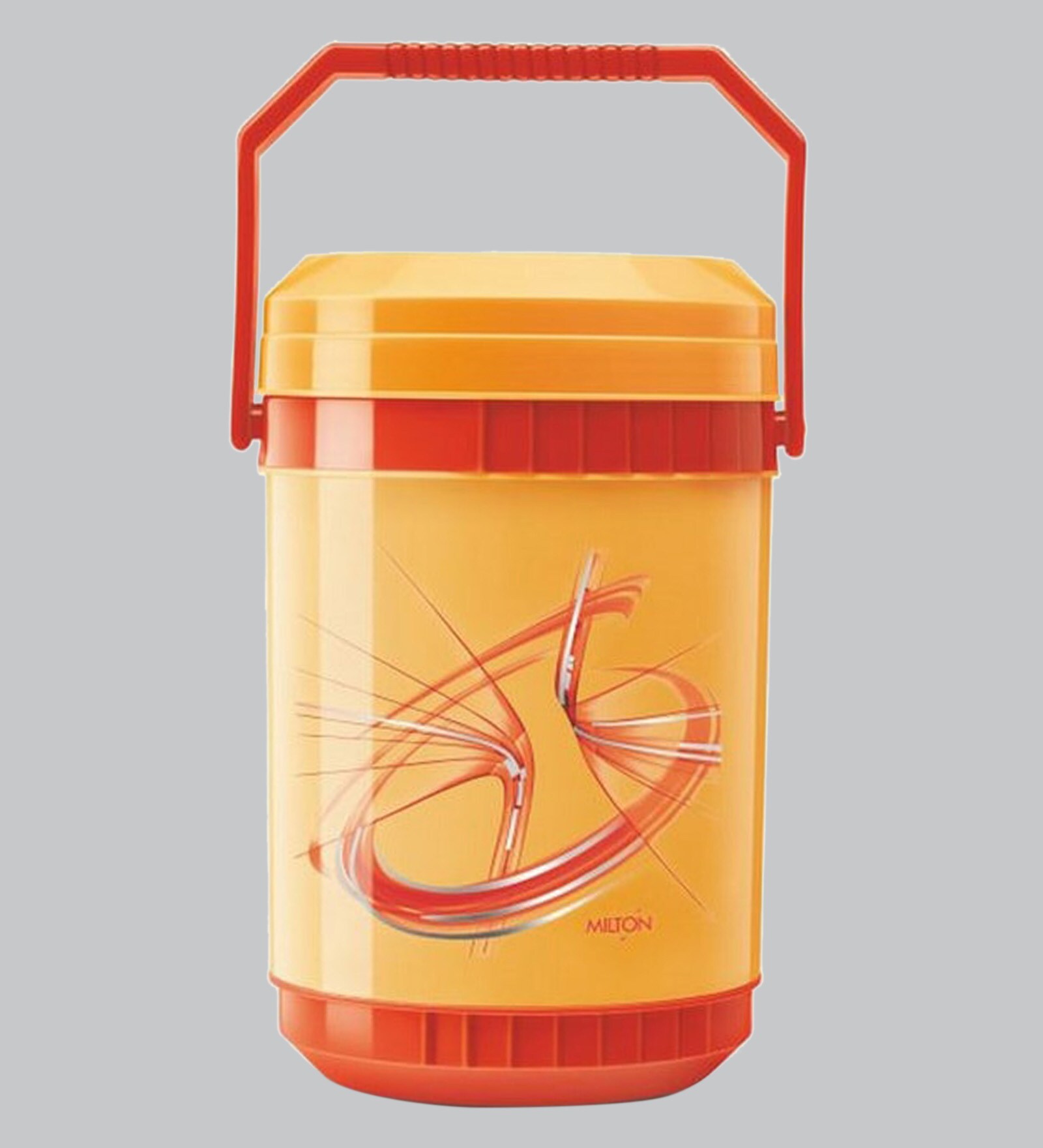 Buy Orange Plastic & Stainless Steel Lunch Box with 4 Leak Lock