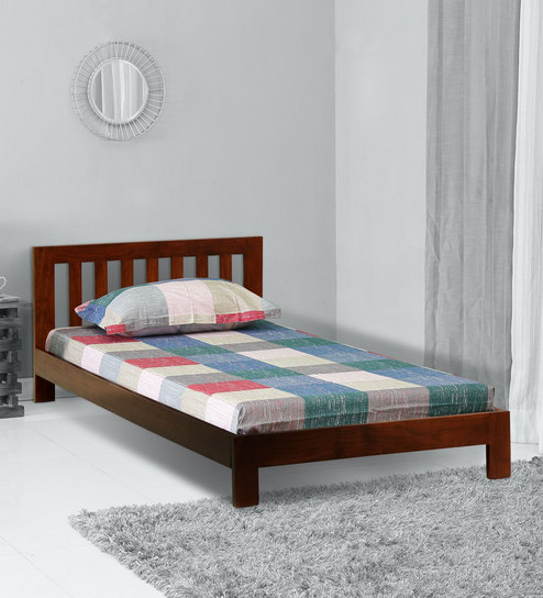 wooden cot single bed