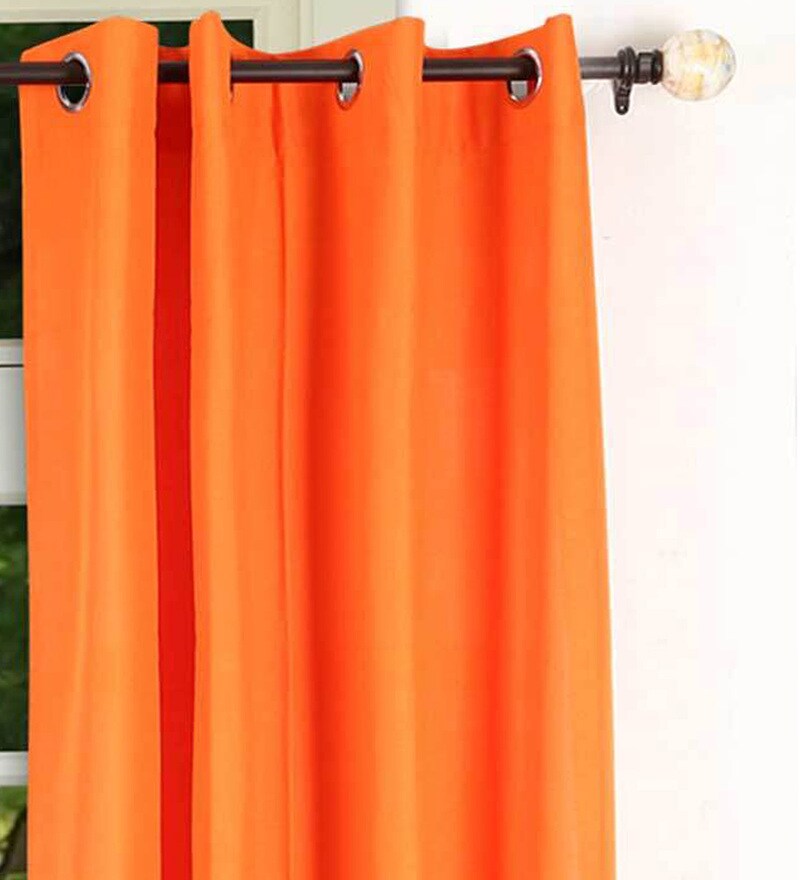 Buy Christy S Chocolate Eyelet Door Curtains Set Of 2 7 Ft