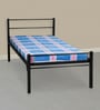 Delite kom Oris Metallic Single Bed in Black Colour