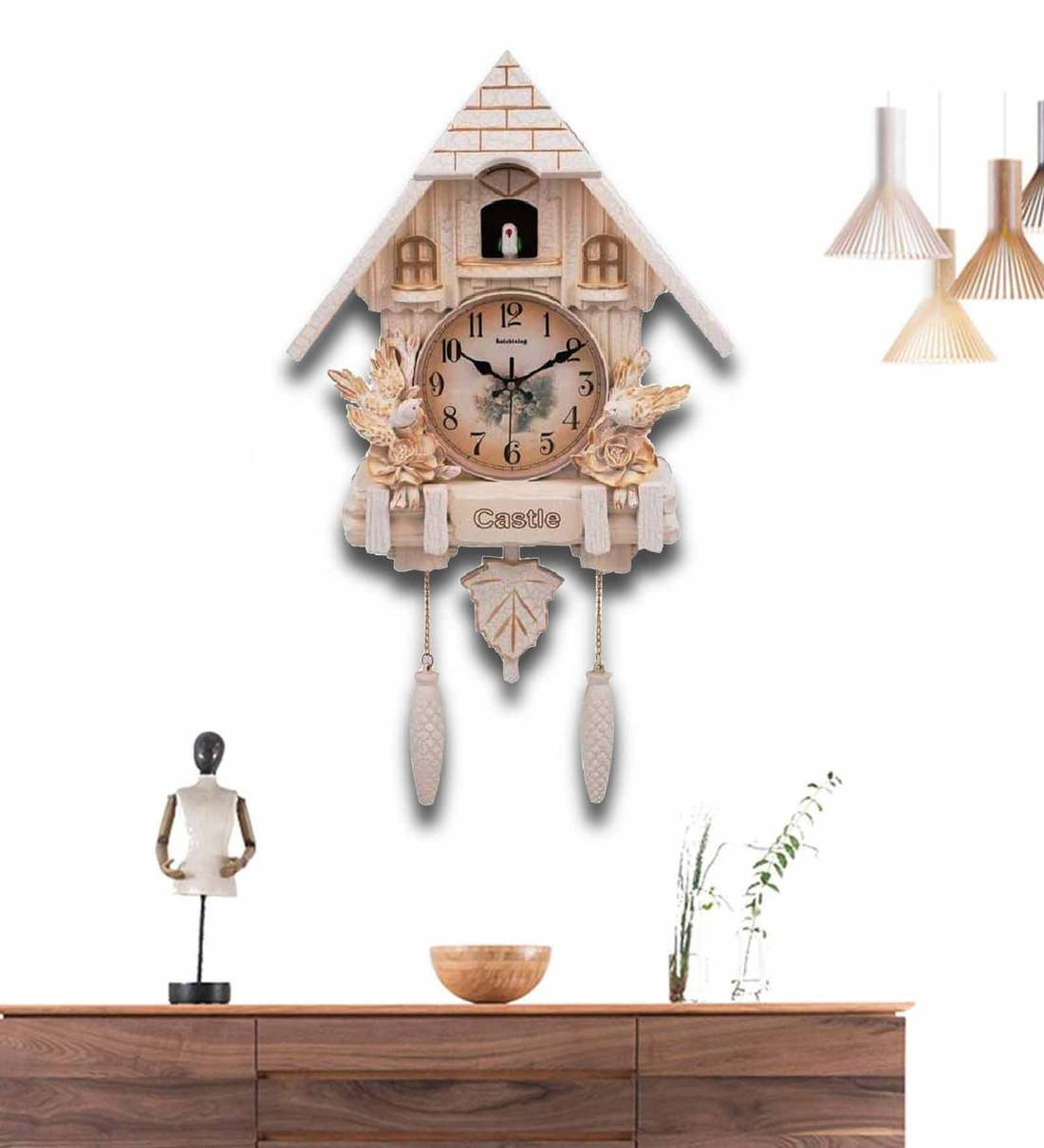 Buy Palace Analog Cuckoo Clock by Three Secondz Online Cuckoo Clocks