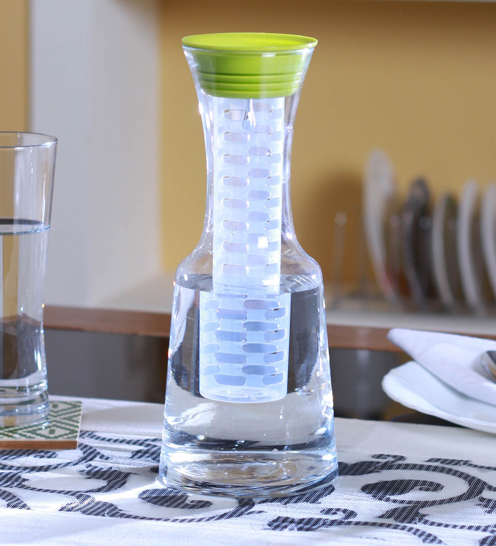 Buy Zestful 1.1 Ltr Glass Carafe with Lid & Ice Tube Online - Carafes ...