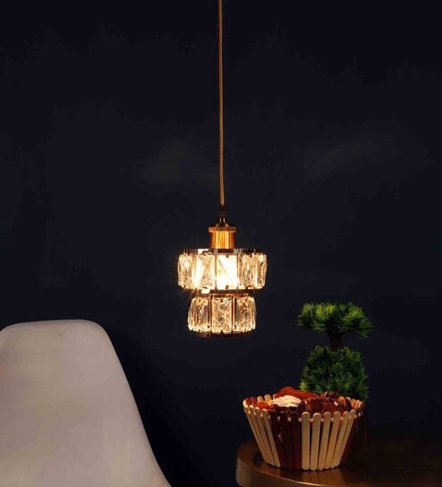 Aelinia Pellucid Gold Metal Hanging Light Offers & Cashback