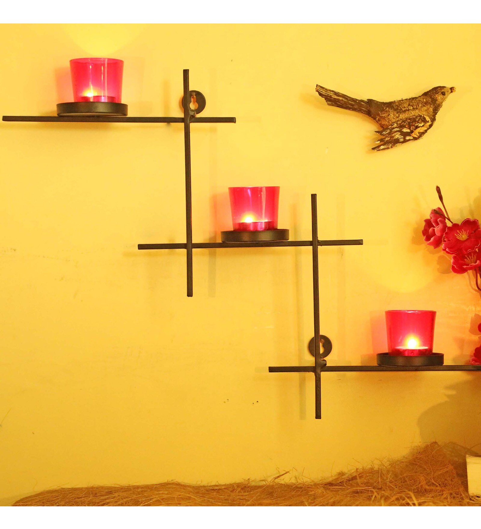Buy Black Metal Malan Wall Candle Holder at 49 OFF by Homesake Pepperfry