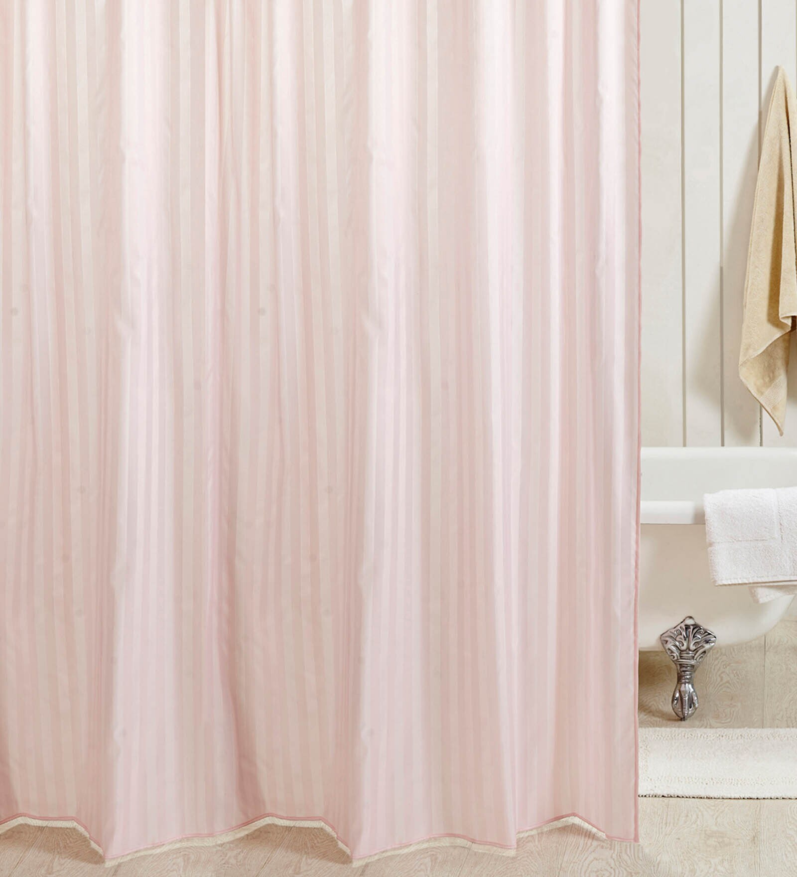 Buy Pink Shower Polyester 6 Ft Blackout Eyelet Shower Curtain by
