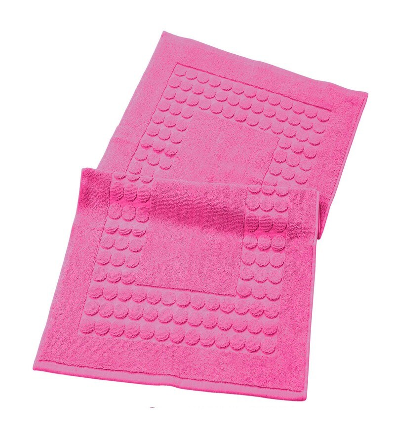 Buy Pink Cotton Max Absorbant Bath Mats 31 x 20 inches by Avira Home