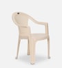 Prima Plastic Chair in Cream Colour ( Set of 2)