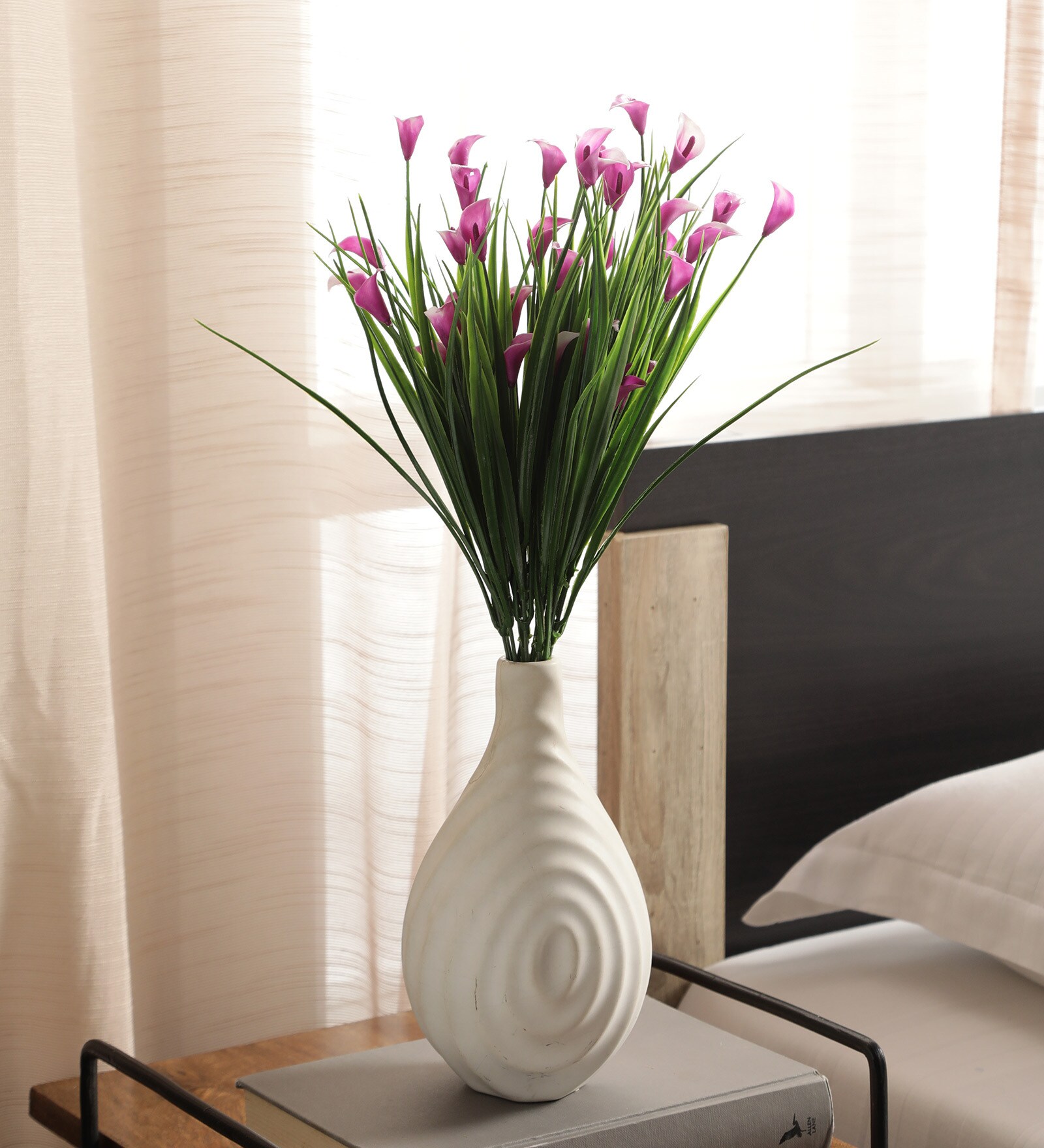Buy Pink Polyester Calla Lilly Bulbs Artificial Flowers Online