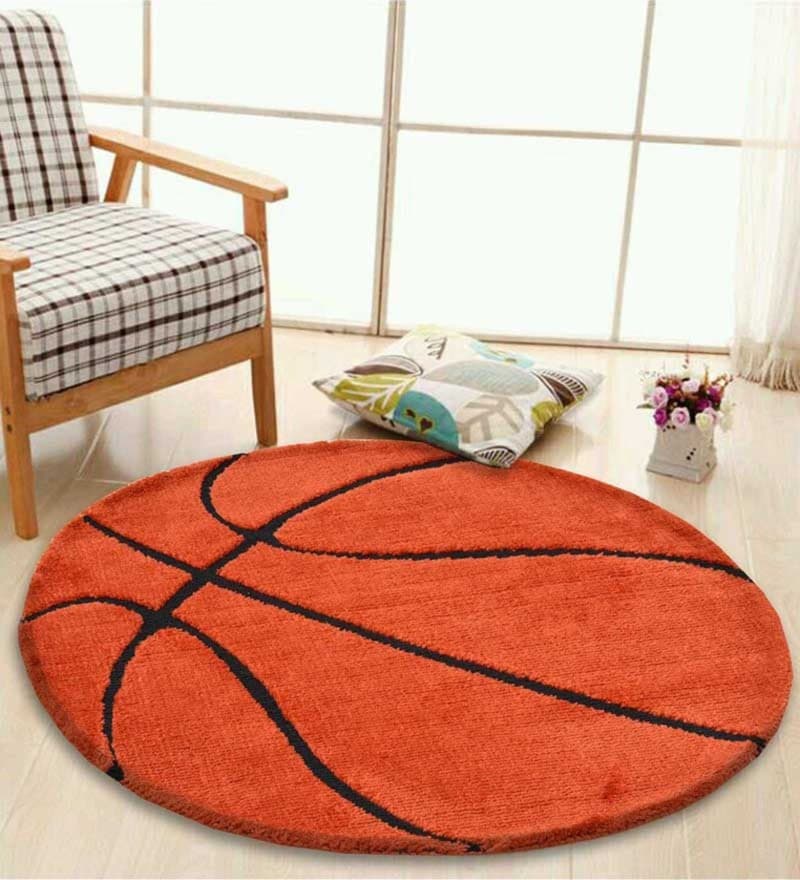 Buy Polyester 72 X 72 Inch Kids Hand Tufted Floor Mat By Presto