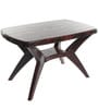 Cello Proline 4 Seater Plastic Dining Table in Rose Wood Colour