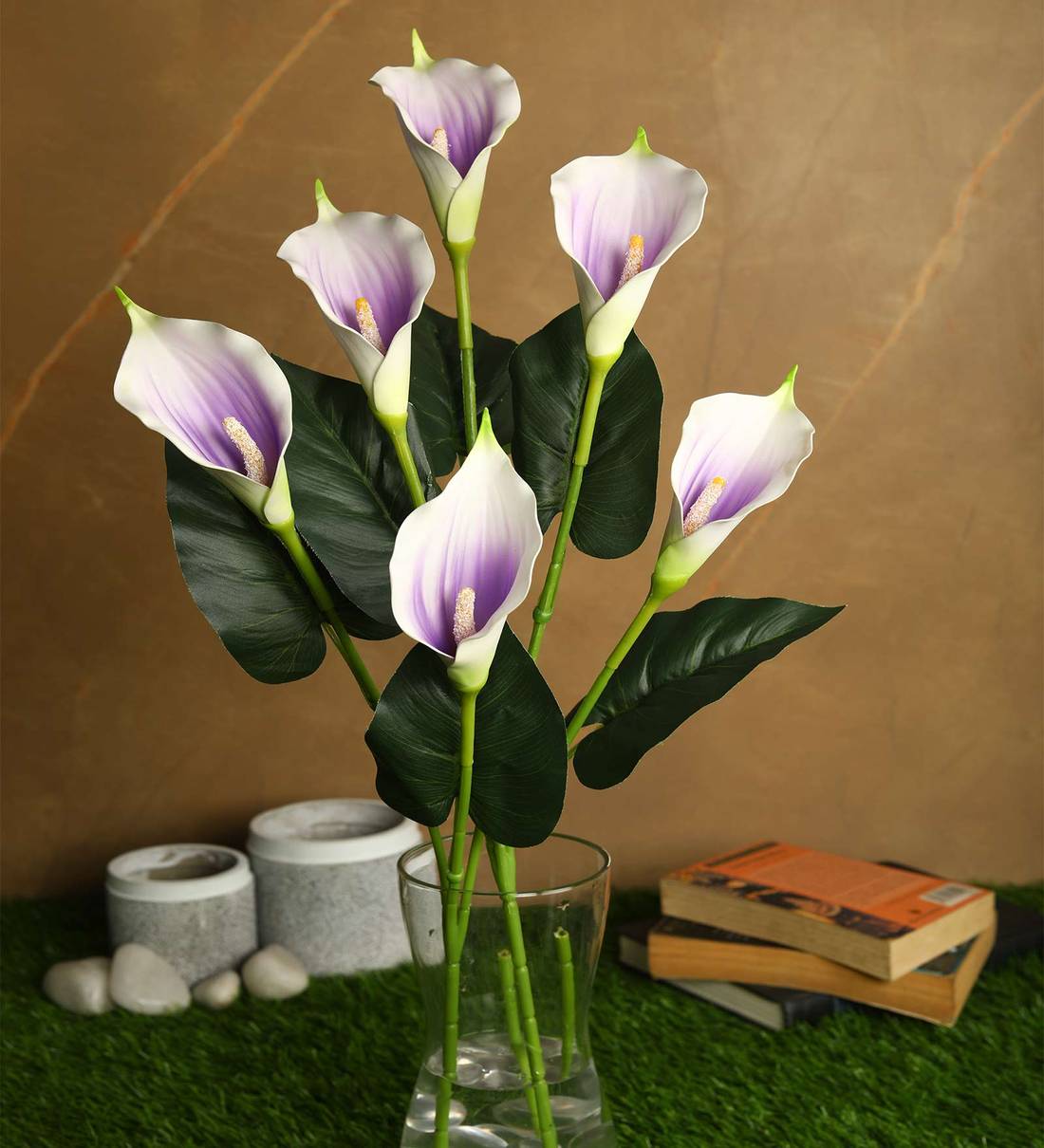 Buy Purple Polyurethane Real Touch Callalily Artificial Flowers at 55