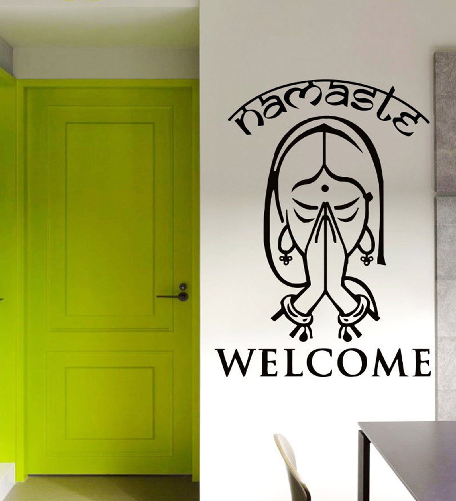 Buy PVC Vinyl Namaste & Wall Stickers by Print Mantras Online